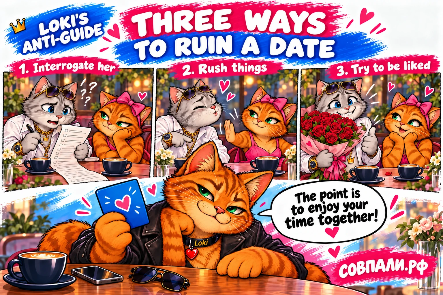 I'm Loki. A ginger cat who thinks eyes should sparkle on a good date